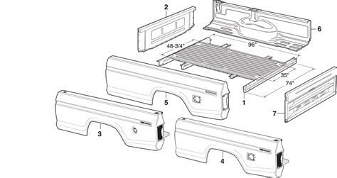 1966 ford styleside box sheet metal|Styleside Steel Bed Panels .